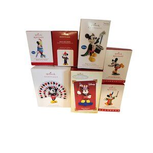 Hallmark Disney Mickey Mouse Keepsake Ornament Collection Set Of 7